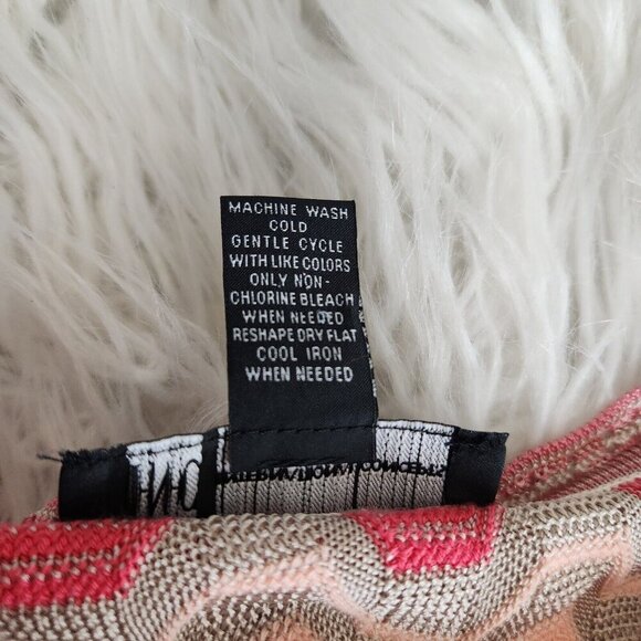 INC International Concepts 60s Retro Knit Gypsy Hippie Dress Women's M Pink - Picture 6 of 14